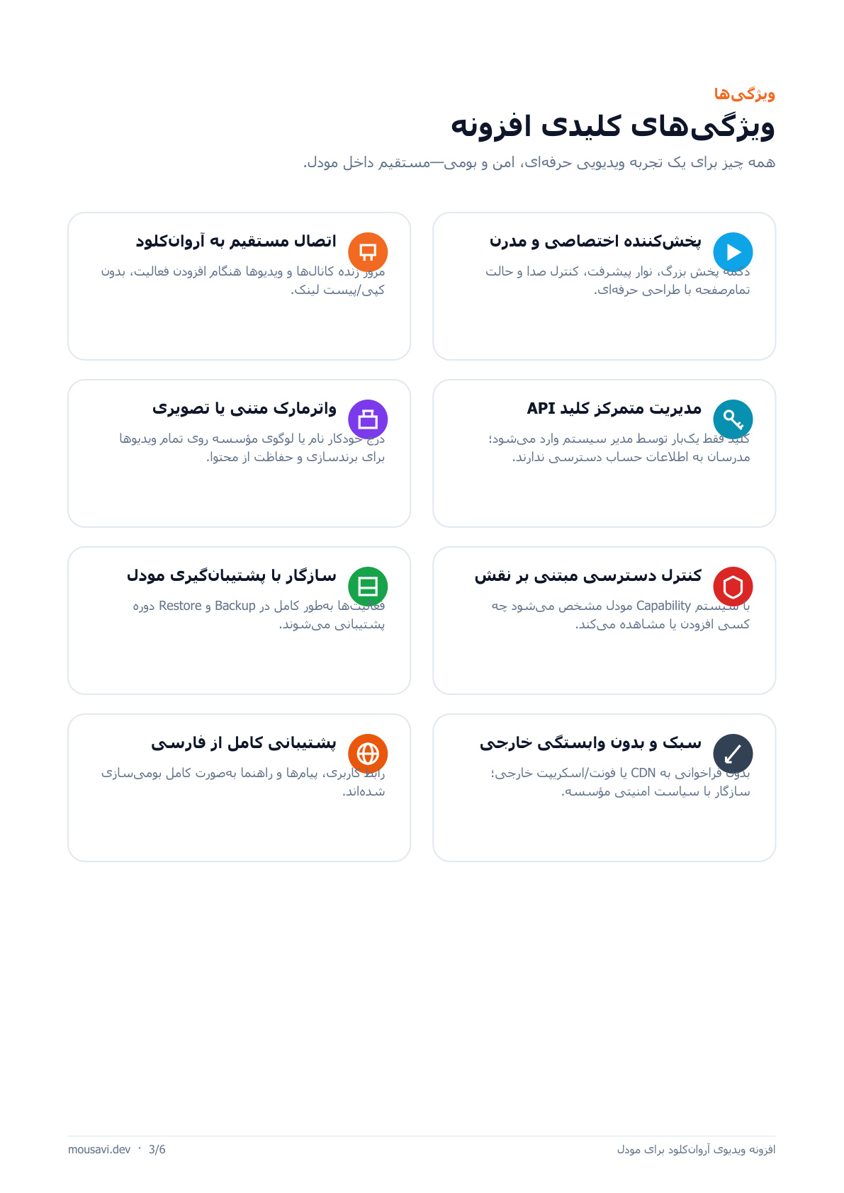 پخش امن ویدئو آروان‌کلود — تصویر 3